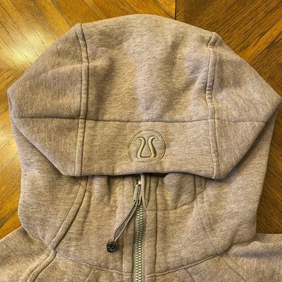 LULULEMON full-zip Heathered Bark Berry scuba Hoodie 2 - Picture 2 of 6